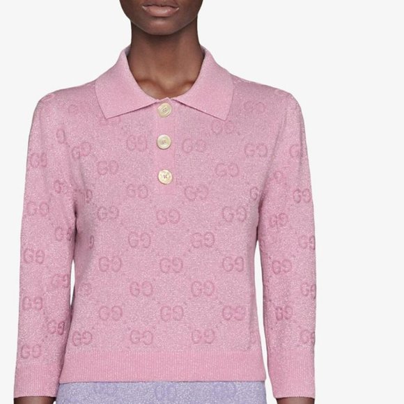 gucci metallic polo